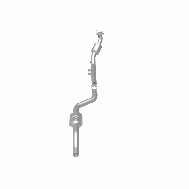 MagnaFlow direct-fit catalytic converter fits 2004-2005 2005 Mercedes-Benz E320 and Mercedes-Benz E500. Hardware is included to eliminate the hassle of working with corroded factor