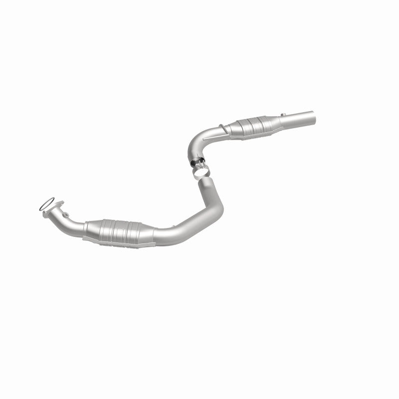 MagnaFlow direct-fit catalytic converter fits 2006 Chevrolet Express 3500, 2006 GMC Savana 3500, and additional vehicles and 2006 Chevrolet Express 2500 4.8L stainless steel CARB c