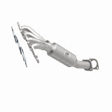 MagnaFlow direct-fit catalytic converter fits 2006-2009 Ford Fusion and Mercury Milan, this and 2006 Ford Fusion 2.3L stainless steel CARB compliant OBDII 49203