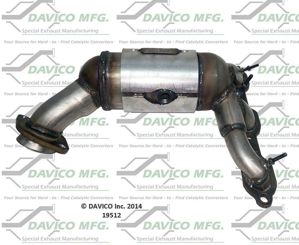 t 2007-2008 Chrysler Pacifica Catalytic Converter 19512 Davico Mfg