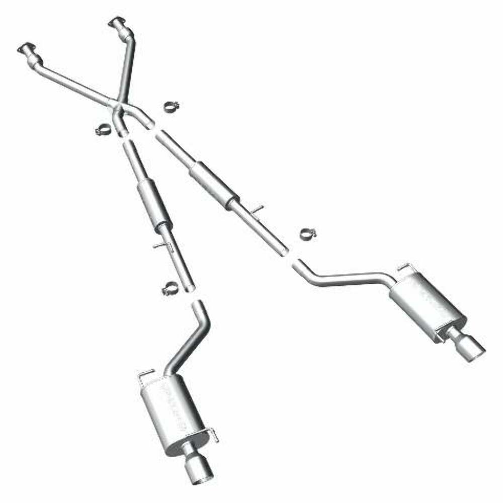 MagnaFlow cat-back exhaust system for 2007-2008 Infiniti G35 polished 16862