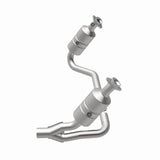 MagnaFlow direct-fit catalytic converter fits 2007-2009 Dodge Dakota and Mitsubishi Raider. Hardware is included to eliminate the hassle of working with corroded factory parts and 