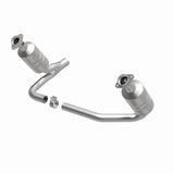 MagnaFlow direct-fit catalytic converter fits 2007-2009 Dodge Dakota and Mitsubishi Raider. Hardware is included to eliminate the hassle of working with corroded factory parts and 