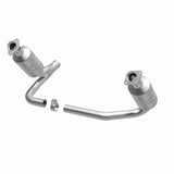 MagnaFlow direct-fit catalytic converter fits 2007-2009 Dodge Dakota and Mitsubishi Raider. Hardware is included to eliminate the hassle of working with corroded factory parts and 