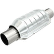 MagnaFlow universal catalytic converter 2.5 inch inlet/outlet stainless steel CARB compliant 557406