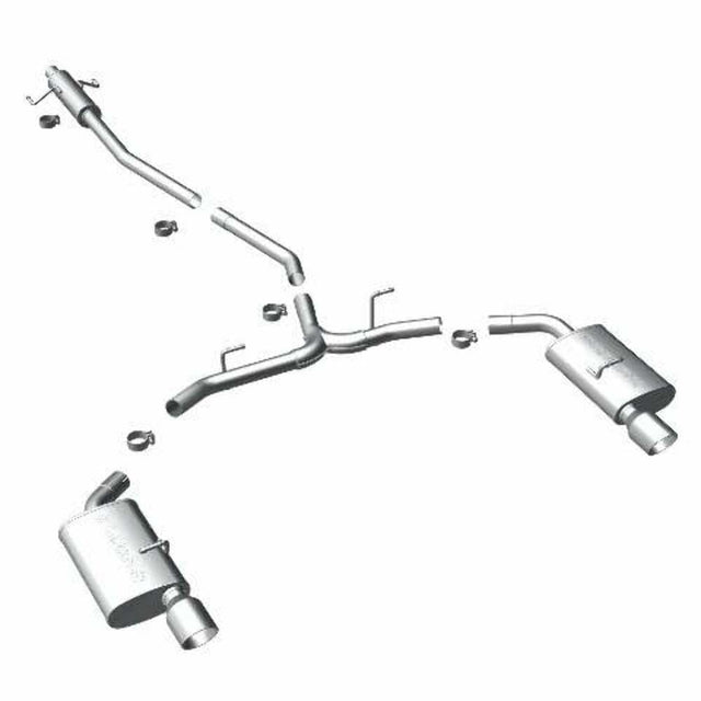 MagnaFlow cat-back exhaust system for 2007-2012 Ford stainless steel polished 15552