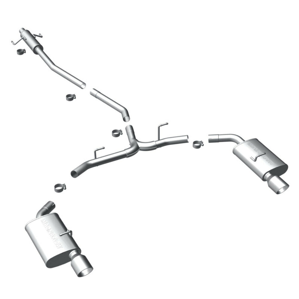 MagnaFlow cat-back exhaust system for 2007-2012 Ford stainless steel polished 15552