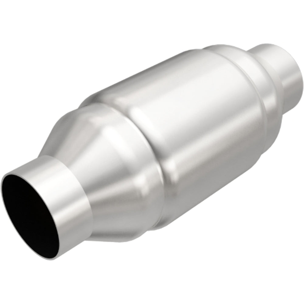 MagnaFlow universal catalytic converter 2.25 inch inlet/outlet stainless steel CARB compliant 54955