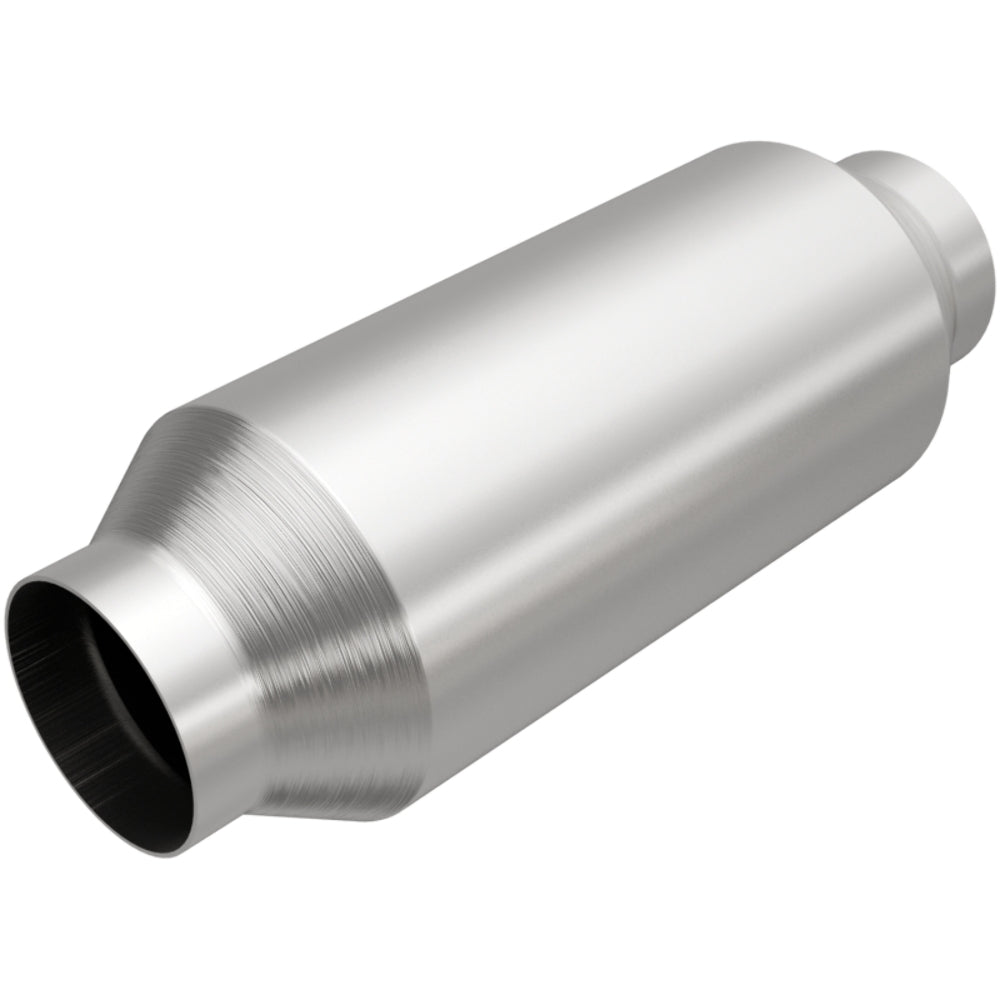 MagnaFlow universal catalytic converter 2.5 inch inlet/outlet stainless steel CARB compliant 5582406