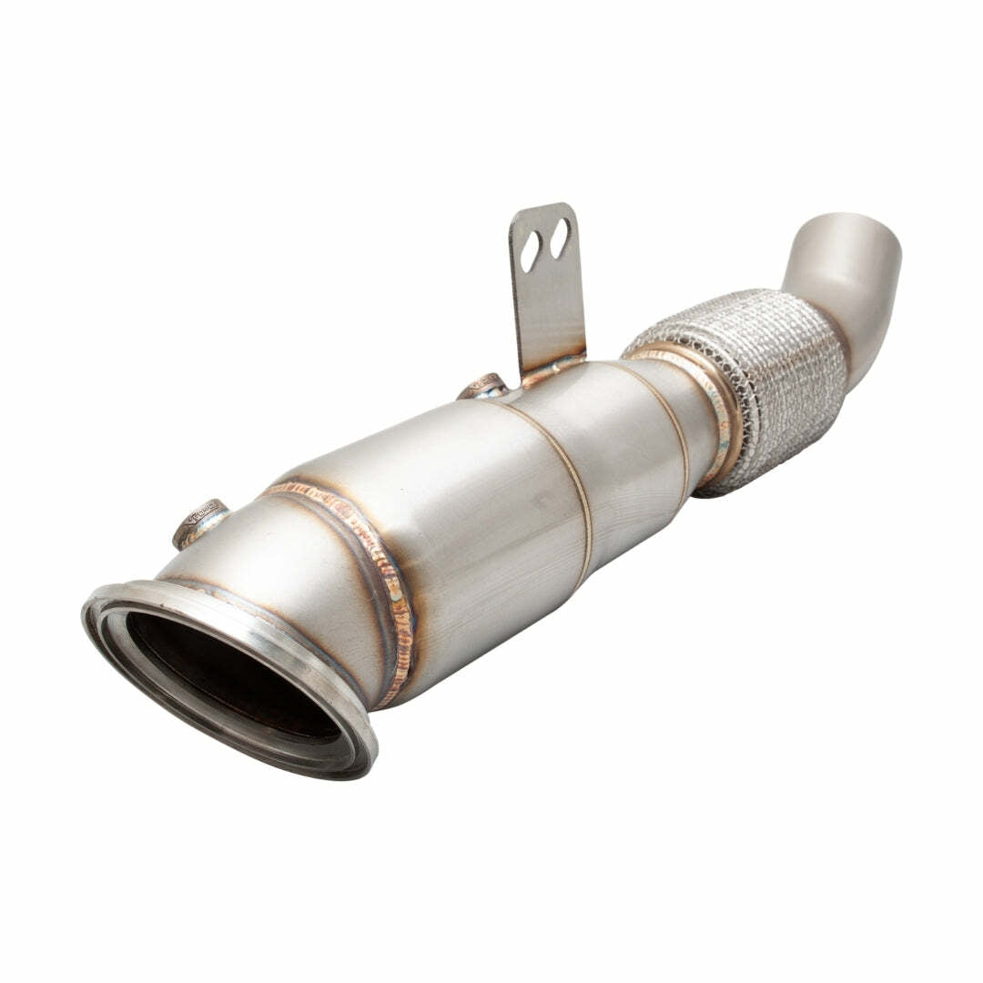 2008-2013 BMW 128i BMW Engine downpipe w/cat converter-Xforce-E2B58KITB