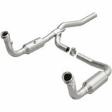 MagnaFlow direct-fit catalytic converter fits 2007-2008 Dodge Nitro and 2008 Jeep Liberty. Hardware is included to eliminate the hassle of working with corroded factory parts and 2