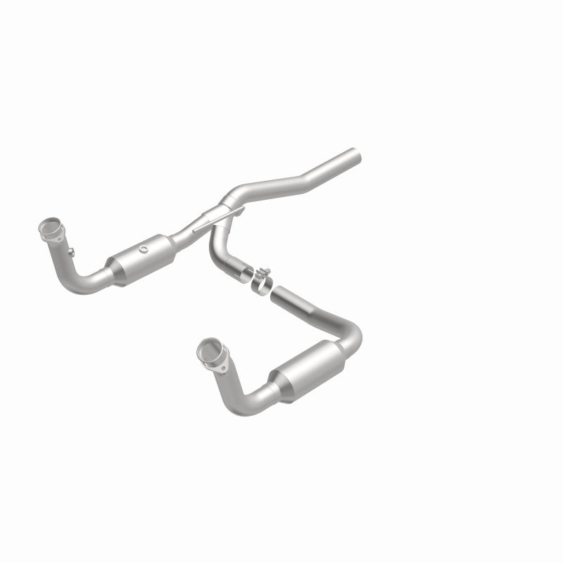 MagnaFlow direct-fit catalytic converter fits 2007-2008 Dodge Nitro and 2008 Jeep Liberty. Hardware is included to eliminate the hassle of working with corroded factory parts and 2