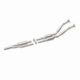 MagnaFlow direct-fit catalytic converter fits 2006-2009 2008 Volkswagen R32 and Audi A3 Quattro, this and 2008 Volkswagen R32 3.2L stainless steel CARB compliant 5461873