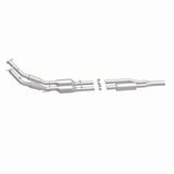 MagnaFlow direct-fit catalytic converter fits 2006-2009 2008 Volkswagen R32 and Audi A3 Quattro, this and 2008 Volkswagen R32 3.2L stainless steel CARB compliant 5461873