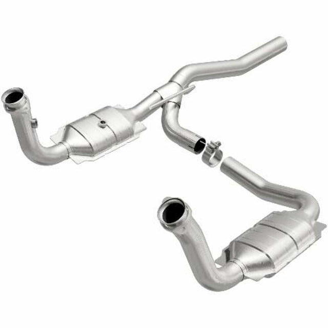 MagnaFlow direct-fit catalytic converter fits 2009-2011 Dodge Nitro 3.7L and 2009-2012 Jeep Liberty 3.7L stainless steel CARB compliant OBDII 52148