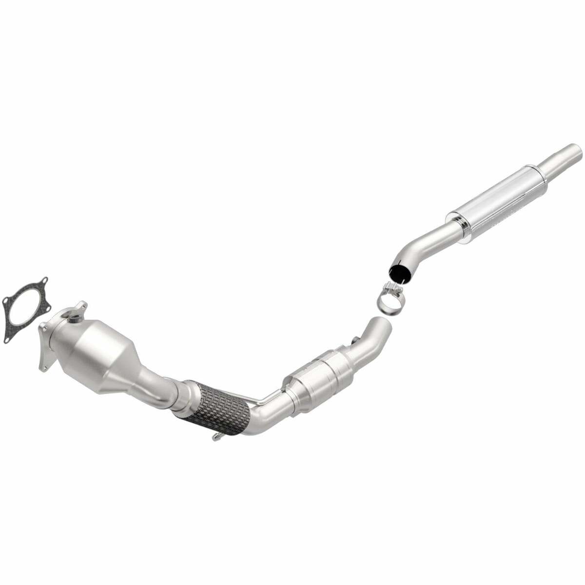 MagnaFlow direct-fit catalytic converter for 2009-2013 Audi 2.0L stainless steel CARB compliant 551522