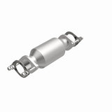 MagnaFlow direct-fit catalytic converter fits 2009-2012 Hyundai Genesis, 2010-2012 Hyundai Genesis Coupe, and more, this and 2009 Hyundai Genesis 4.6L stainless steel CARB complian