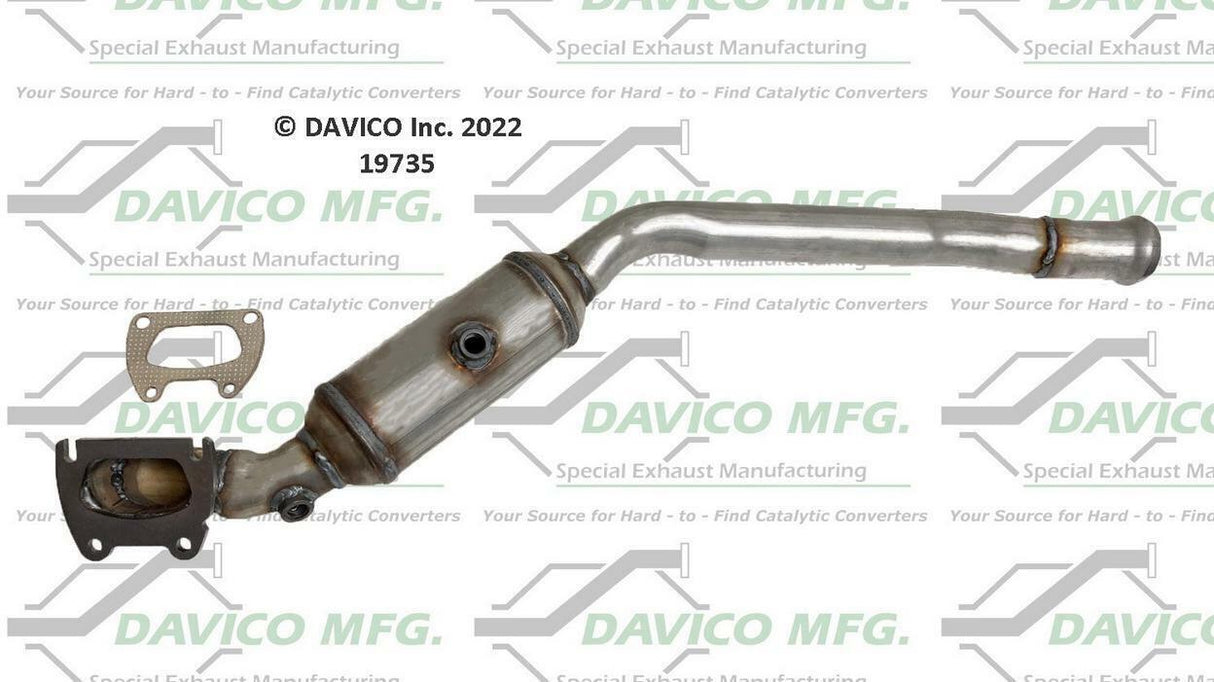 t 2011-2012 Dodge Durango Catalytic Converter19735 Davico Mfg