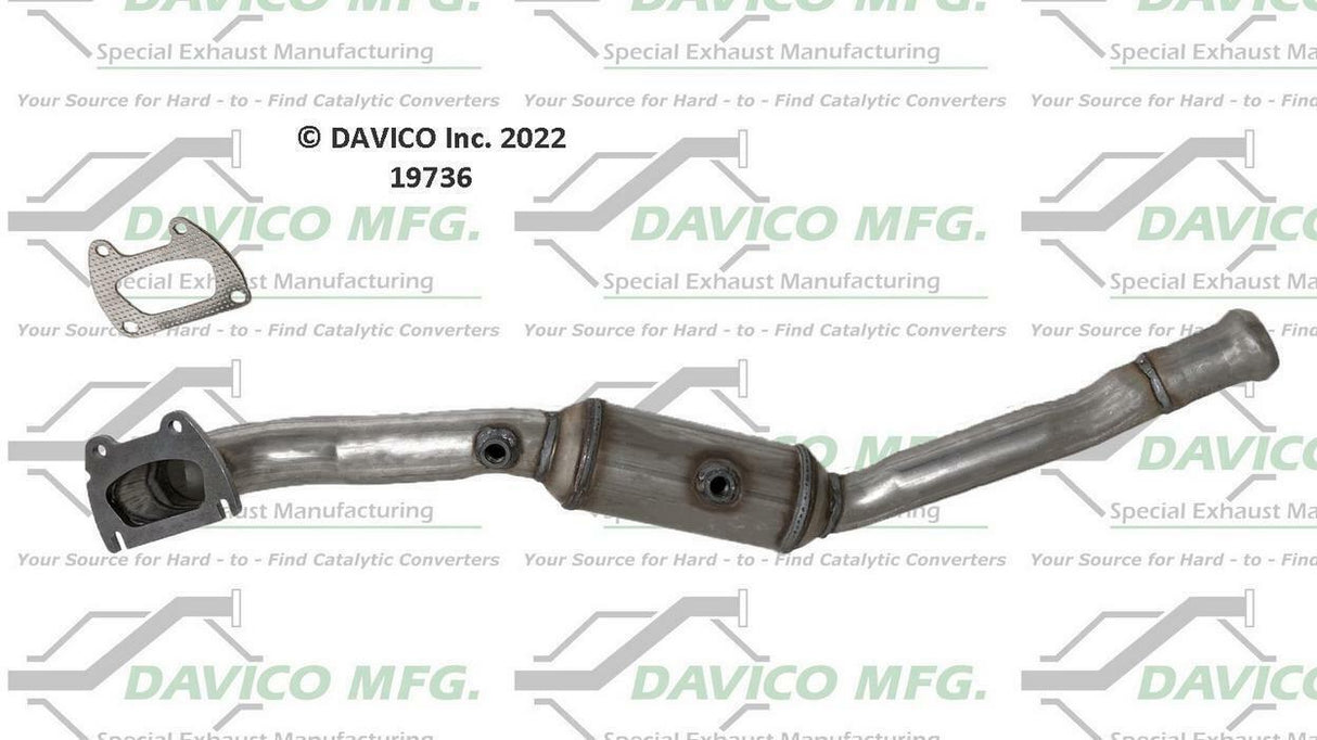 t 2011-2012 Dodge Durango Catalytic Converter19736 Davico Mfg