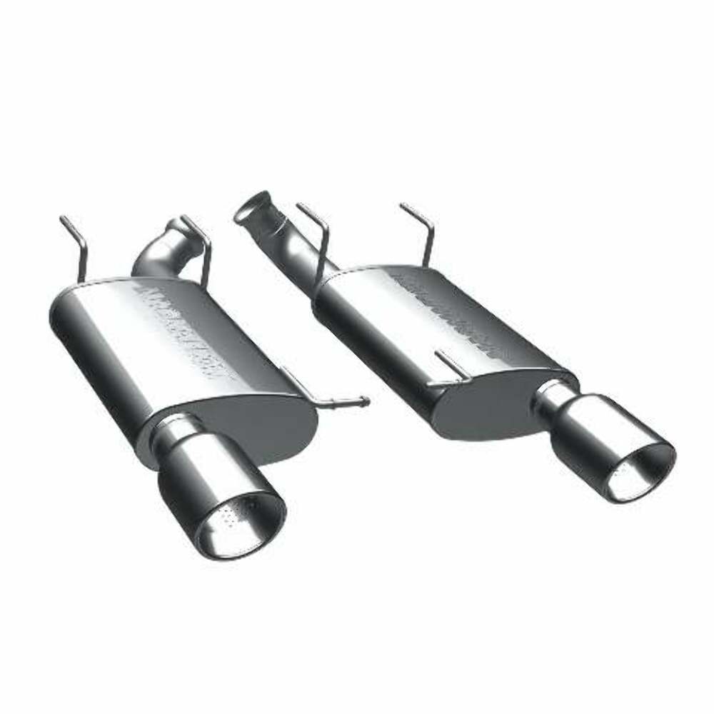 MagnaFlow axle-back exhaust system for 2011-2012 Ford Mustang stainless steel polished 15595