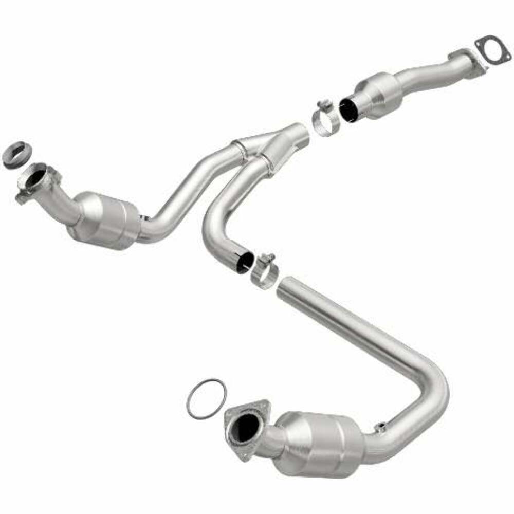 MagnaFlow direct-fit catalytic converter fits 2009-2014 Chevrolet Express 1500, 2009-2011 Chevrolet Express 3500, and additional vehicles and 2011-2014 EXPRESS 1500 stainless steel