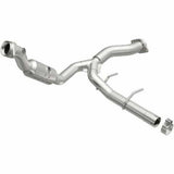 MagnaFlow direct-fit catalytic converter for 2011-2014 Ford F-150 3.5L 3.5 inch inlet/outlet stainless steel CARB compliant OBDII 52429