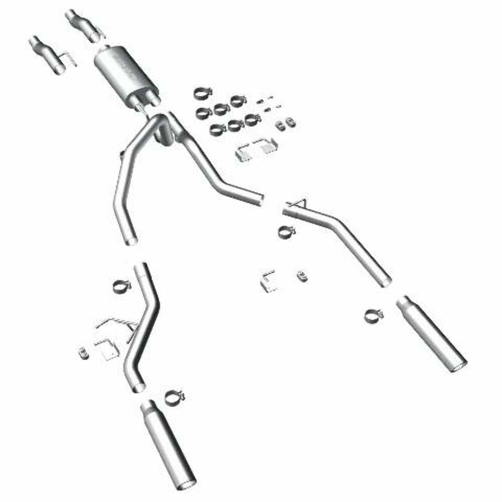 MagnaFlow cat-back exhaust system for 2011-2014 Ford F-150 stainless steel polished 15460