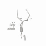 MagnaFlow cat-back exhaust system for 2011-2014 Ford F-150 stainless steel polished 15460