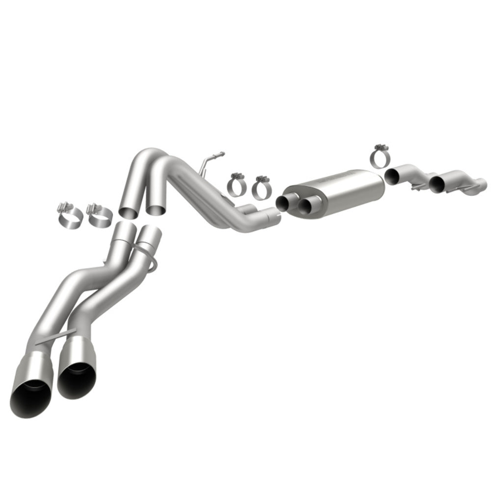 MagnaFlow cat-back exhaust system for 2011-2014 Ford F-150 stainless steel polished 15461