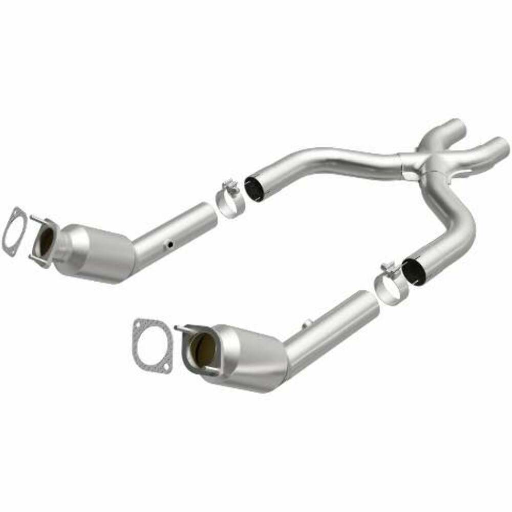 MagnaFlow direct-fit catalytic converter for 2011-2014 Ford Mustang 5.0L stainless steel CARB compliant 49976