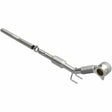 MagnaFlow direct-fit catalytic converter fits 2012-2013 Volkswagen Jetta and Volkswagen Beetle, this and 2012-2013 Beetle L4 2 stainless steel CARB compliant 52281