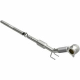 MagnaFlow direct-fit catalytic converter fits 2012-2013 Volkswagen Jetta and Volkswagen Beetle, this and 2012-2013 Beetle L4 2 stainless steel CARB compliant 52281