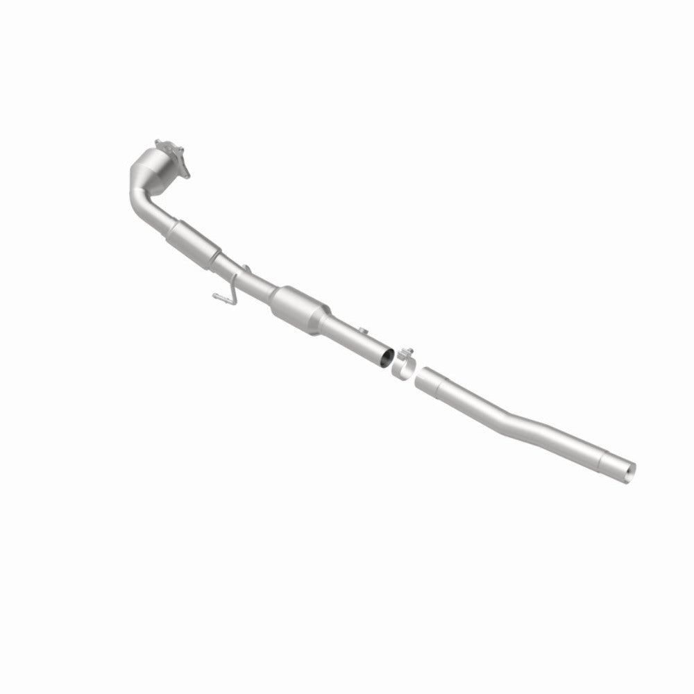 MagnaFlow direct-fit catalytic converter fits 2012-2013 Volkswagen Jetta and Volkswagen Beetle, this and 2012-2013 Beetle L4 2 stainless steel CARB compliant 52281