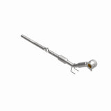 MagnaFlow direct-fit catalytic converter fits 2012-2013 Volkswagen Jetta and Volkswagen Beetle, this and 2012-2013 Beetle L4 2 stainless steel CARB compliant 52281