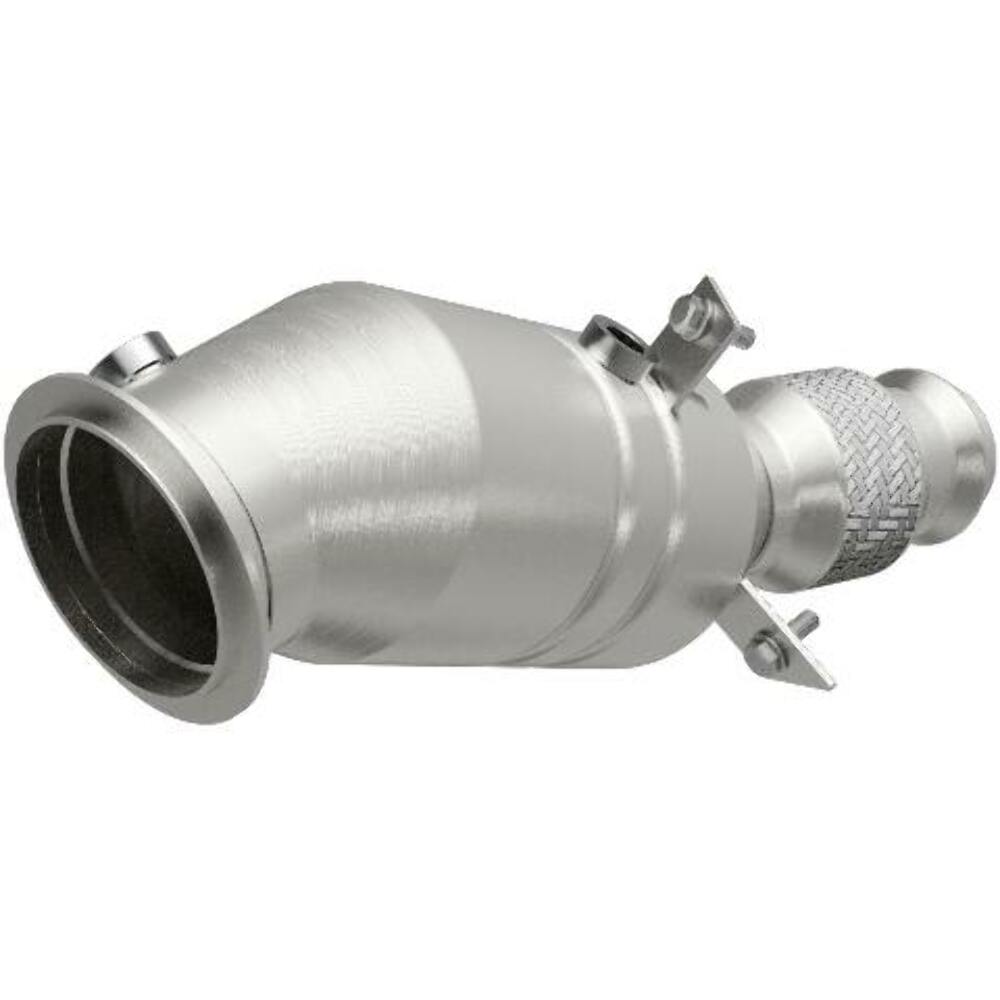 MagnaFlow direct-fit catalytic converter fits 2012-2016 BMW 328i, 2013-2016 BMW 328i xDrive, and more, this and 2012-2014 328i 2 L Closed Couple stainless steel CARB compliant 5225