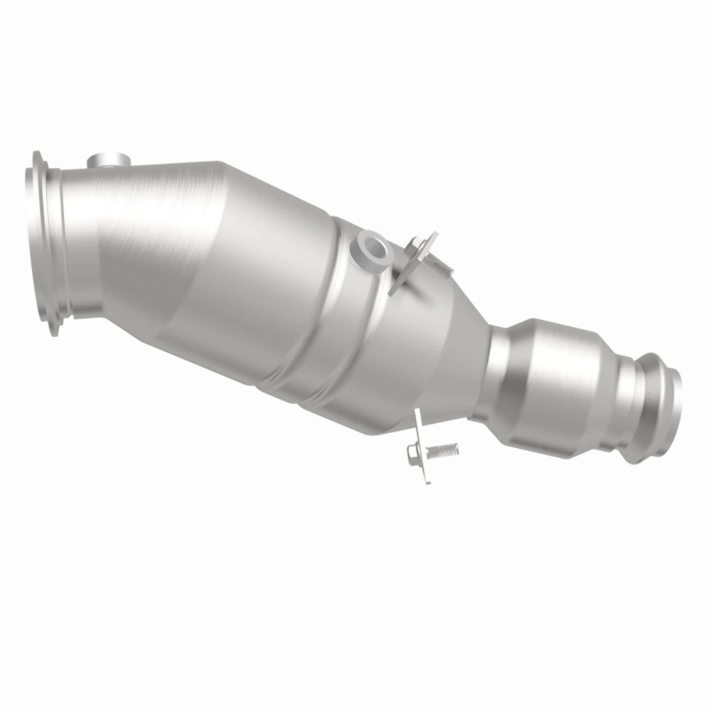 MagnaFlow direct-fit catalytic converter fits 2012-2016 BMW 328i, 2013-2016 BMW 328i xDrive, and more, this and 2012-2014 328i 2 L Closed Couple stainless steel CARB compliant 5225