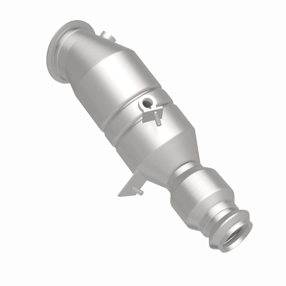 MagnaFlow direct-fit catalytic converter fits 2012-2016 BMW 328i, 2013-2016 BMW 328i xDrive, and more, this and 2012-2014 328i 2 L Closed Couple stainless steel CARB compliant 5225