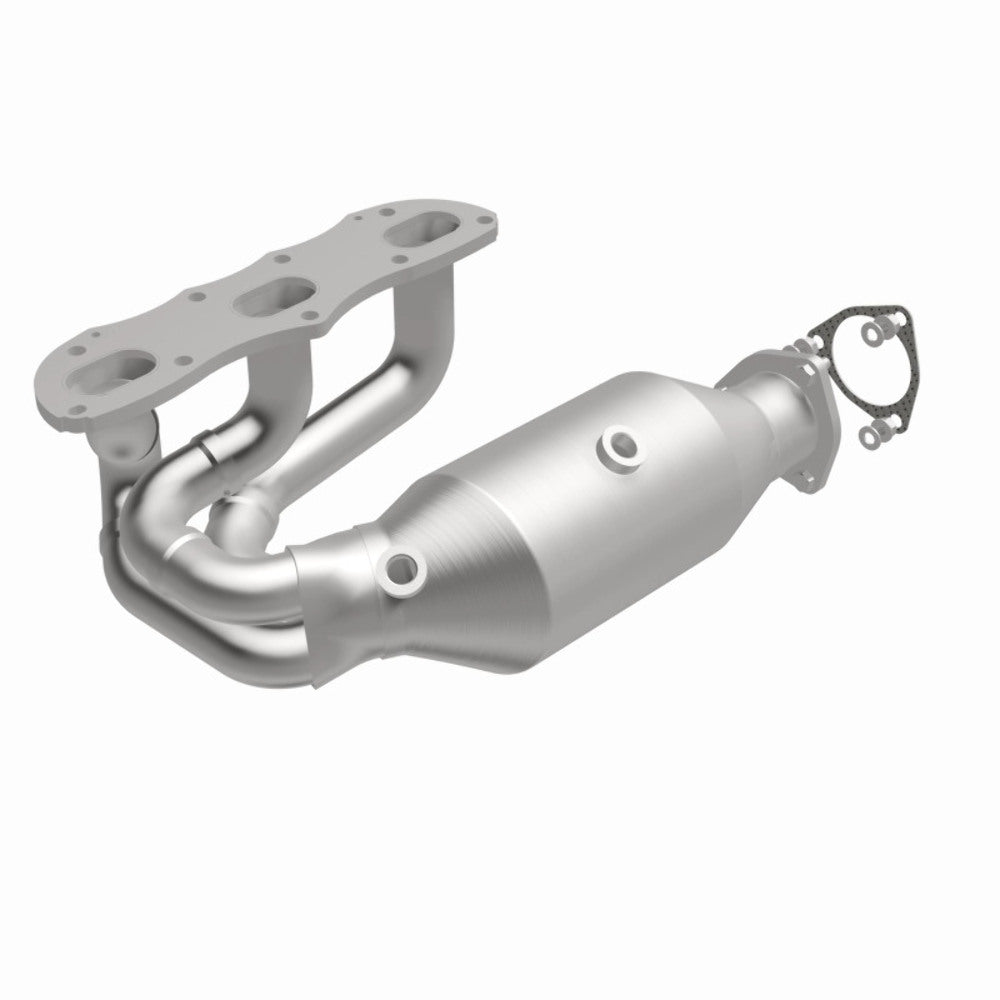 MagnaFlow direct-fit catalytic converter fits 2012-2015 911 H6 3.8 3.8 inch inlet/outlet stainless steel CARB compliant 52388