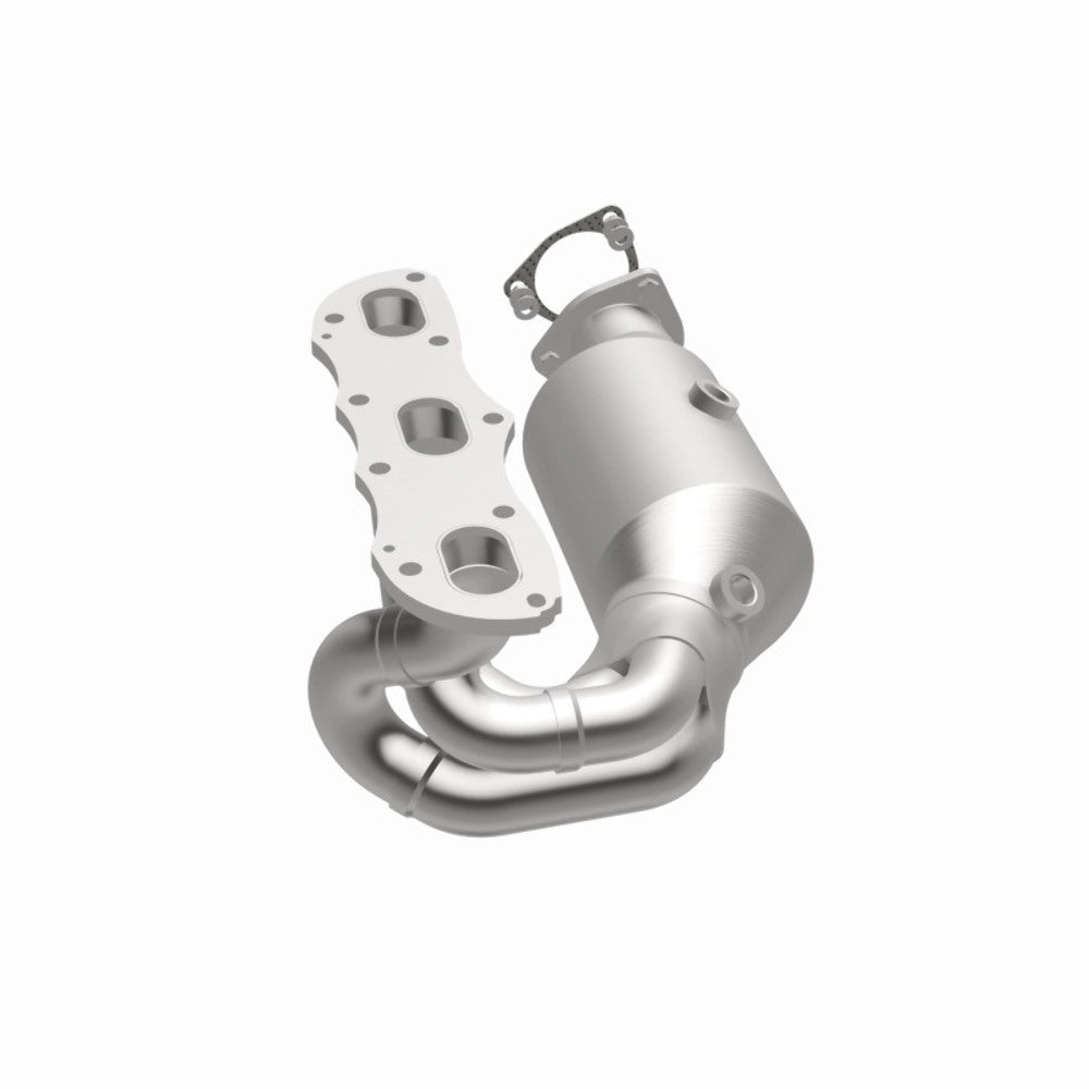 MagnaFlow direct-fit catalytic converter fits 2012-2015 911 H6 3.8 3.8 inch inlet/outlet stainless steel CARB compliant 52388