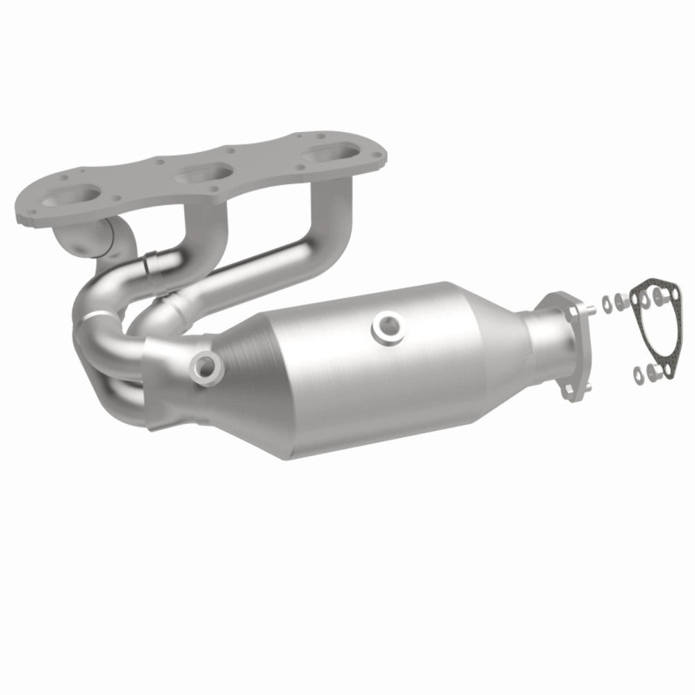 MagnaFlow direct-fit catalytic converter fits 2012-2015 911 H6 3.8 3.8 inch inlet/outlet stainless steel CARB compliant 52388