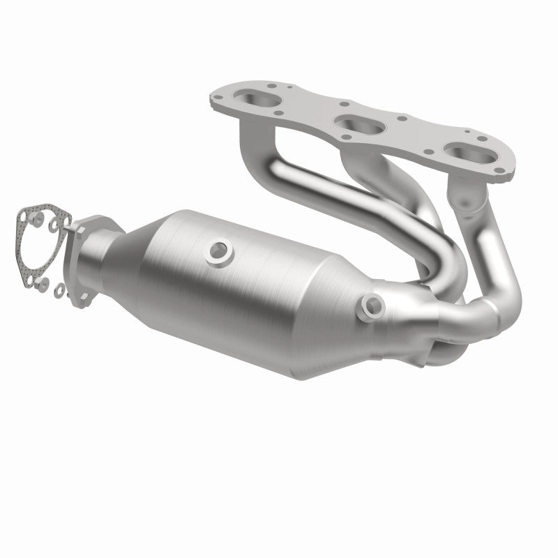 MagnaFlow direct-fit catalytic converter fits 2012-2015 911 H6 3.8 3.8 inch inlet/outlet stainless steel CARB compliant 52390