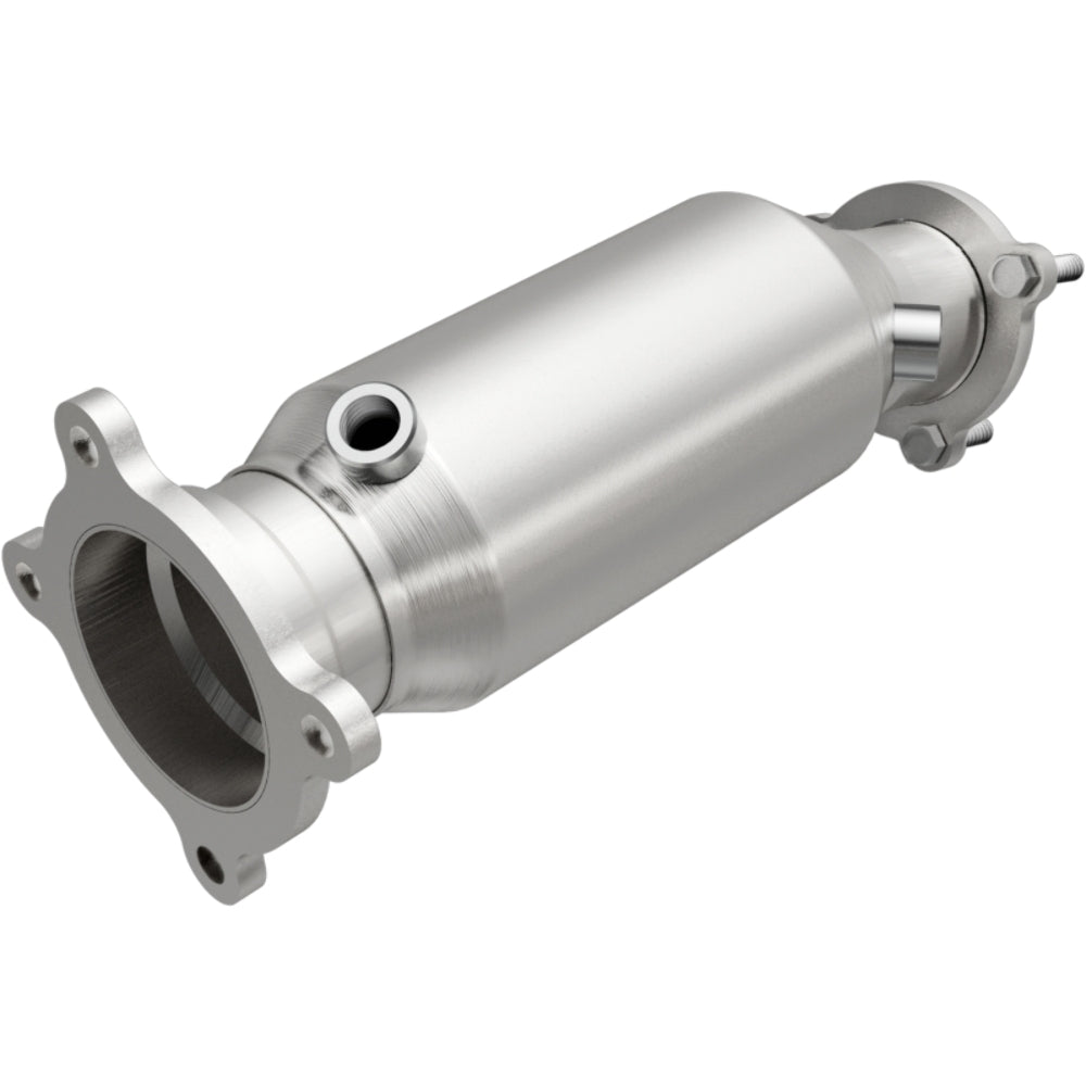 MagnaFlow direct-fit catalytic converter fits 2013-2015 Audi A6 Quattro and 2012-2015 Audi A6, this and 2012-2015 A6 L4 2 stainless steel CARB compliant OBDII 52292