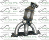 t 2013-2014 Volvo XC90 Catalytic Converter 17363 Davico Mfg