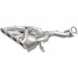 MagnaFlow direct-fit catalytic converter fits 2014-2016 Mazda CX-5 and Mazda 6, this and 2014-2016 CX-5 L4 2.5 2.5 inch inlet/outlet stainless steel CARB compliant