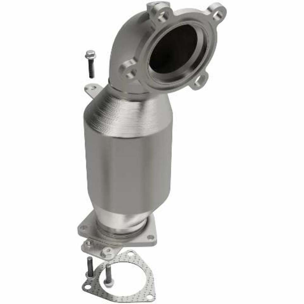 MagnaFlow direct-fit catalytic converter fits 2013-2016 Chevrolet Malibu and 2014-2015 Buick Regal, this and 2014-2015 Regal 2 stainless steel CARB compliant 52892