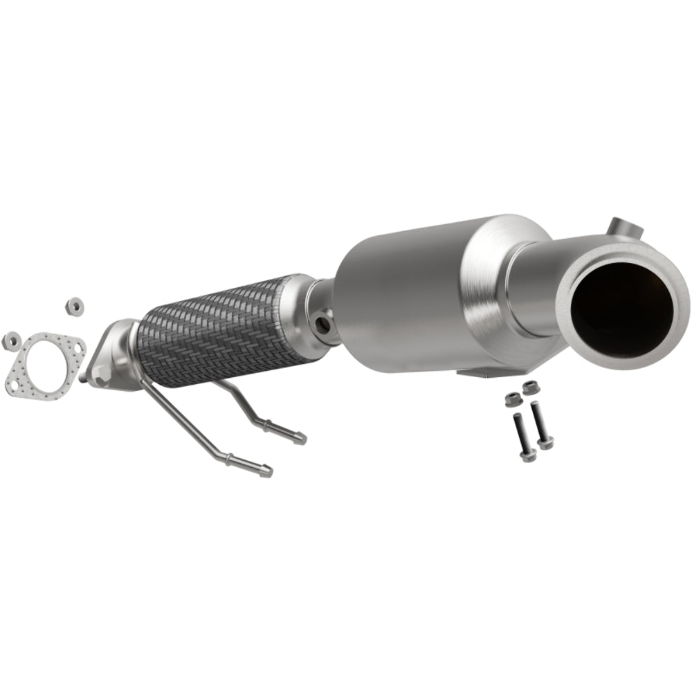 MagnaFlow direct-fit catalytic converter fits 2013-2016 Ford Fusion and Lincoln MKZ, this and 2014 Ford Fusion 2.0L T 2.0L stainless steel CARB compliant OBDII 51339