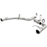 MagnaFlow axle-back exhaust system for 2015-2017 Ford Mustang stainless steel polished 19344