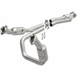 MagnaFlow direct-fit catalytic converter for 2015-2019 Ford 3.5 inch inlet/outlet stainless steel CARB compliant