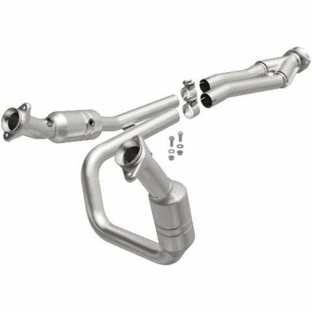 MagnaFlow direct-fit catalytic converter for 2015-2019 Ford 3.5 inch inlet/outlet stainless steel CARB compliant