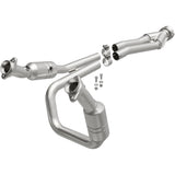 MagnaFlow direct-fit catalytic converter for 2015-2019 Ford 3.5 inch inlet/outlet stainless steel CARB compliant